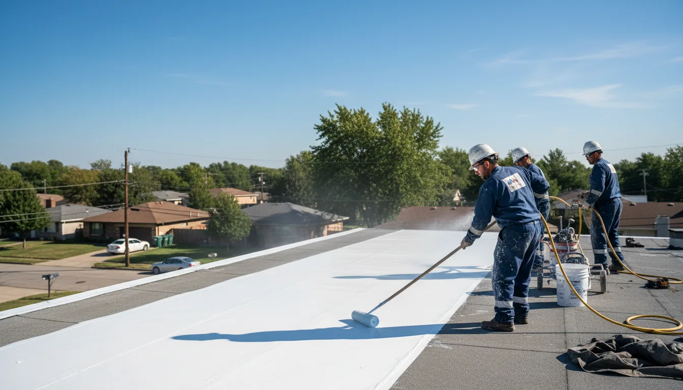 Commercial roof coating in Glen Rose, TX near me